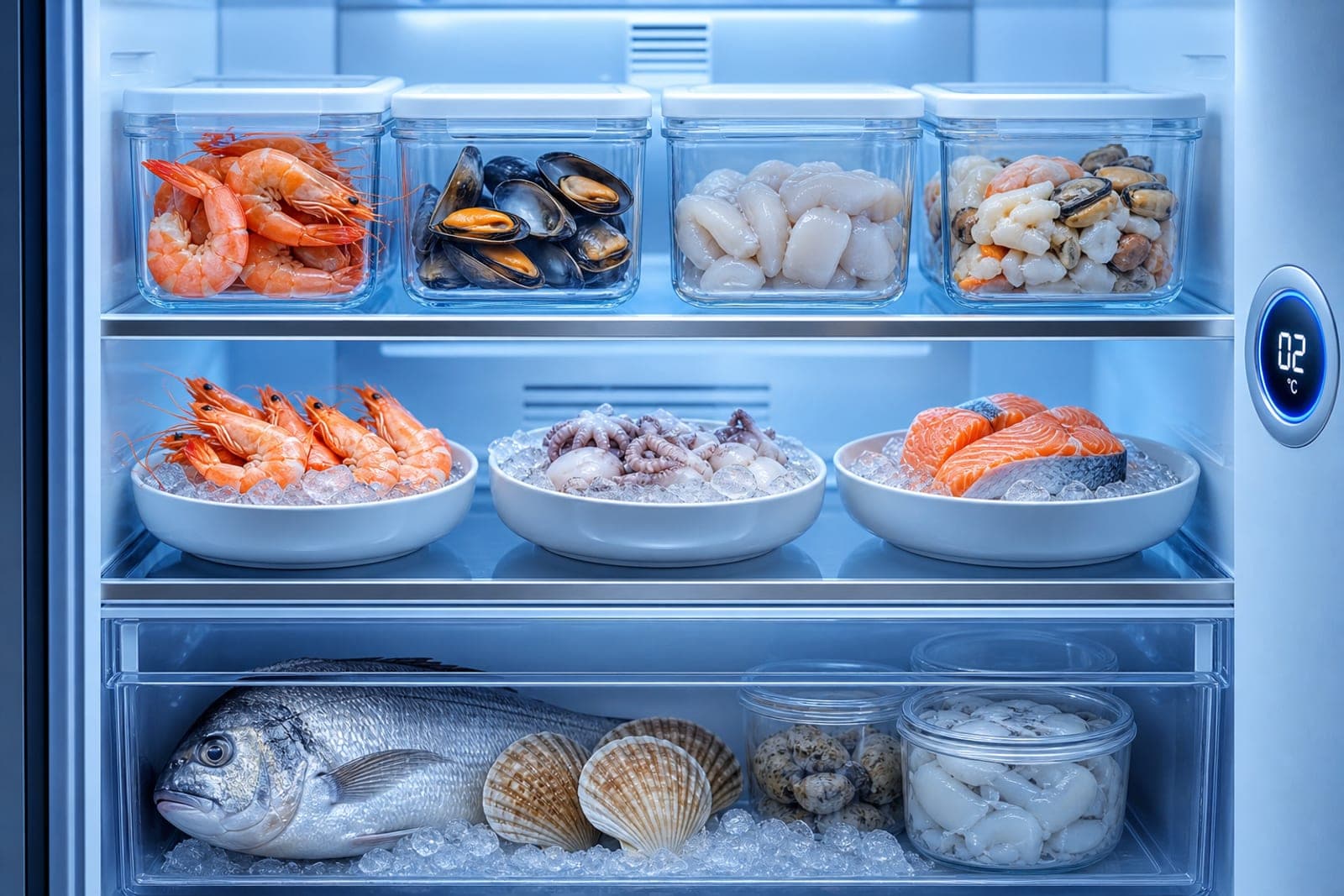 Как хранить морепродукты: сроки и температуры