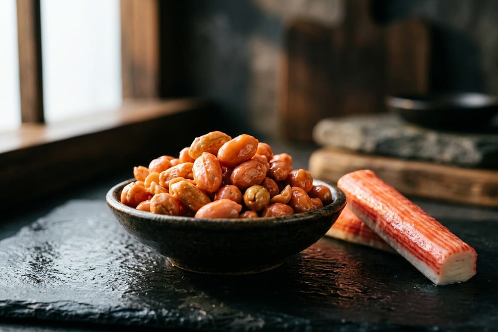 Арахис в глазури со вкусом краба, на вес