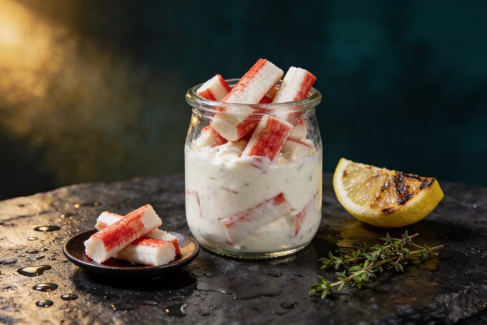 Крабовое мясо Снежный краб (имитация) в классическом соусе 150 г