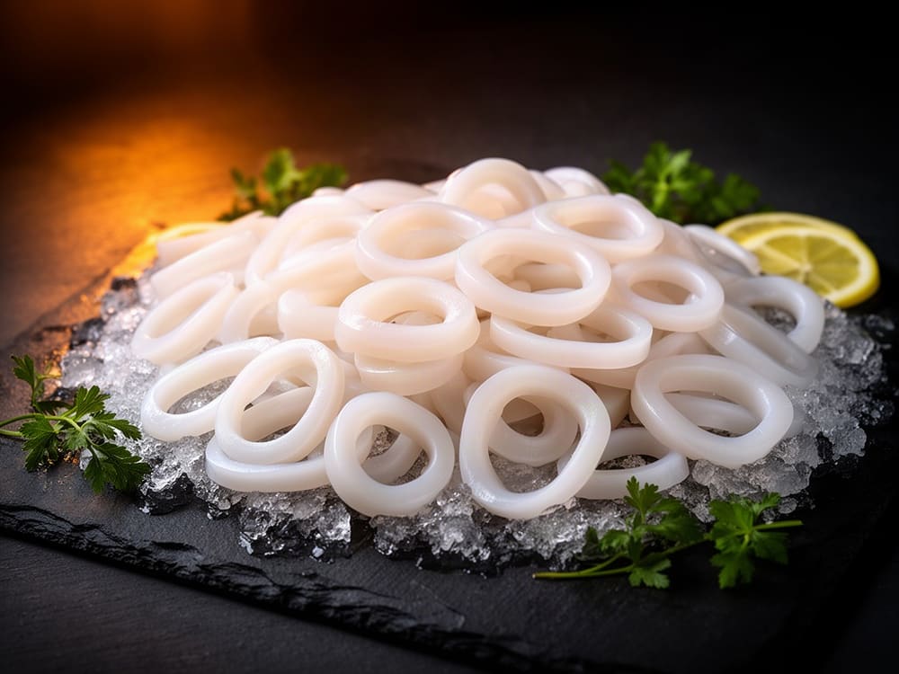 Кальмар кольца 3–9 см, 1 кг, Китай