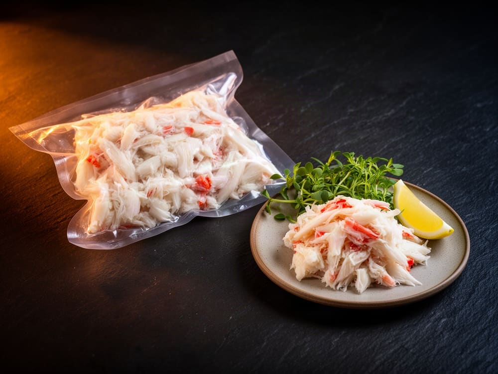 Краб камчатский, салатное мясо, расфасованный Block, 0,5 кг