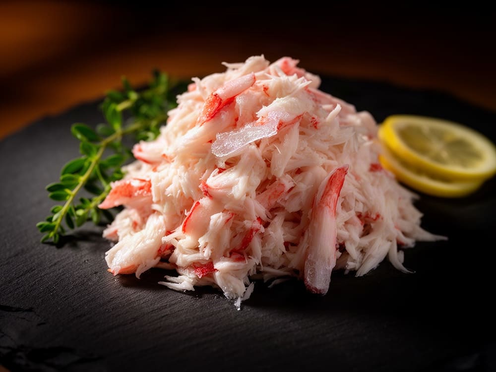 Краб камчатский, салатное мясо, в/з Block, 0,5 кг