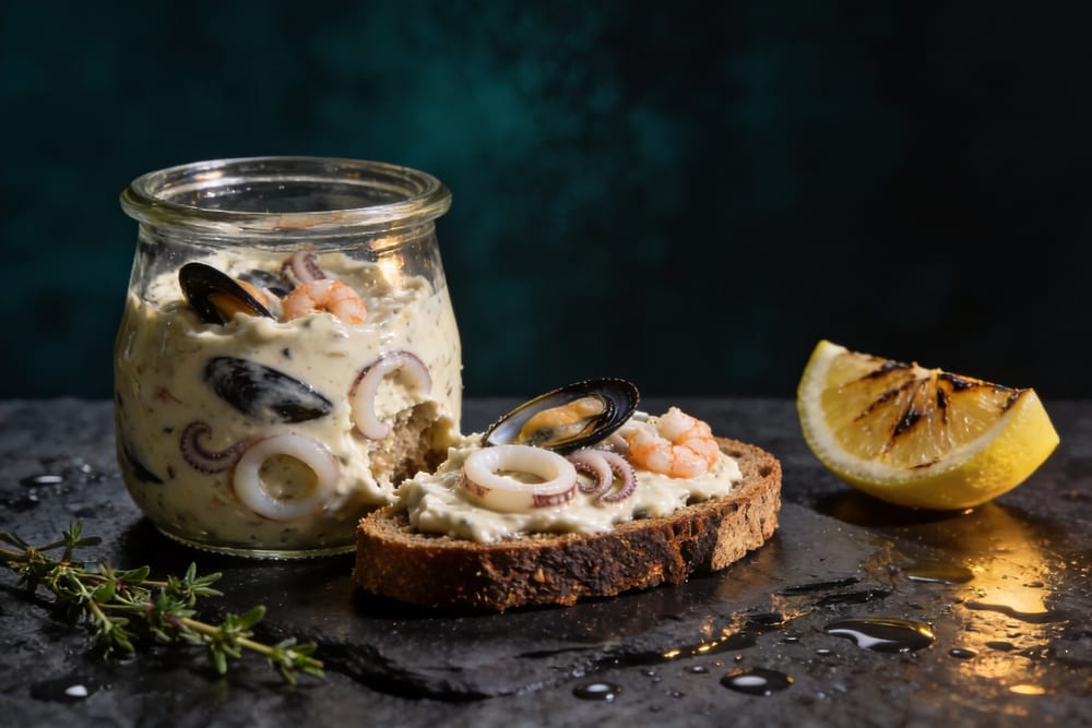Паста с морепродуктами Морской коктейль в соусе