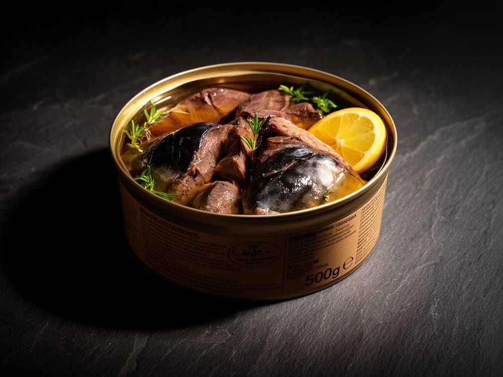 Скумбрия в масле, кусок, 500 г, «Моё Море»