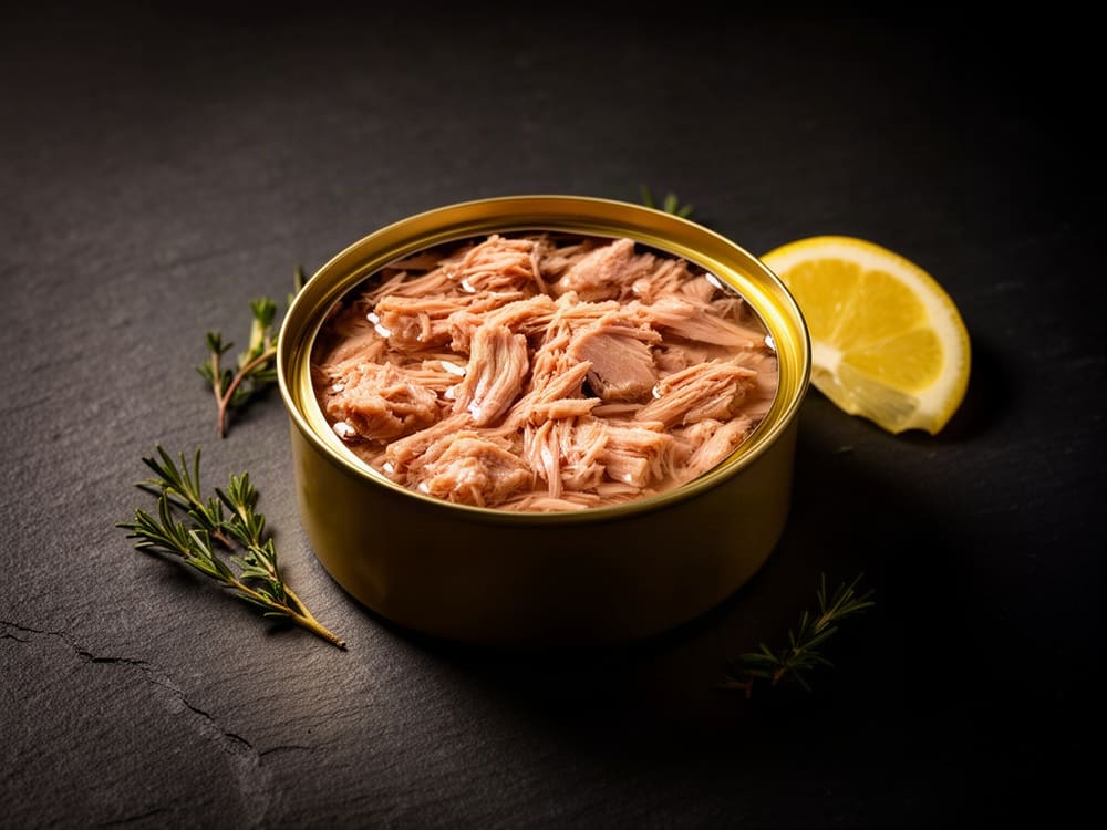 Тунец кусочки рубленые экстра, натуральный, 185 г